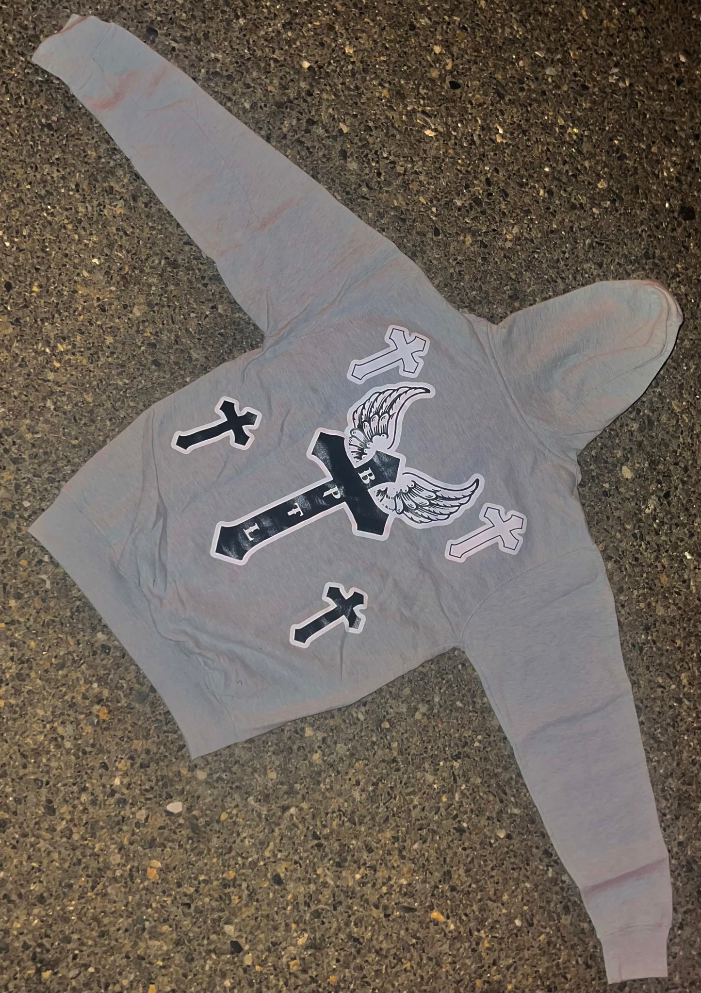 BPTL ZIP-HOODIES grey/white